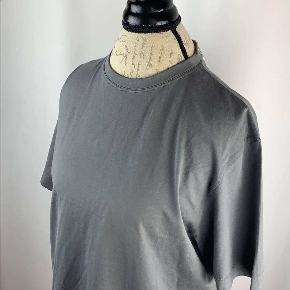 Joseph Abboud Cotton Gray T Shirt - Picture 6 of 8